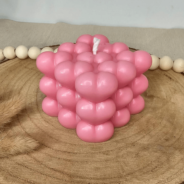 Bougie BUBBLE CŒUR 