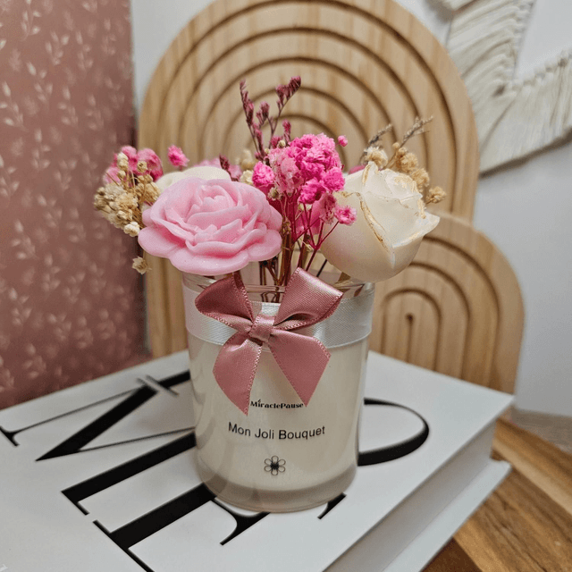 Bougie Bouquet de Fleurs 