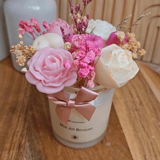 Bougie Bouquet de Fleurs 