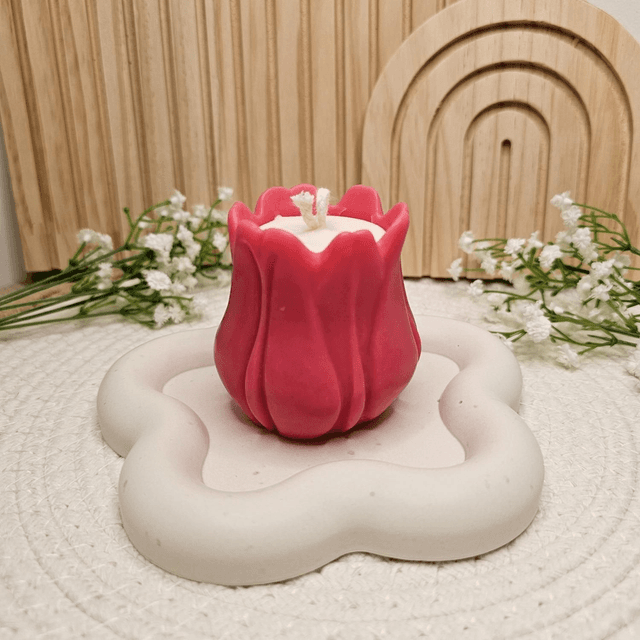 Bougie moulée Tulipe 🌷 