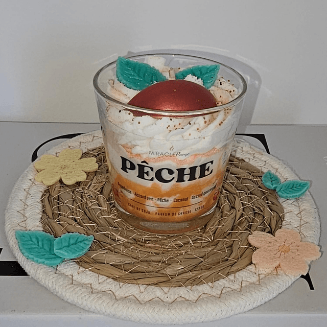 Bougie gourmande PÊCHE 